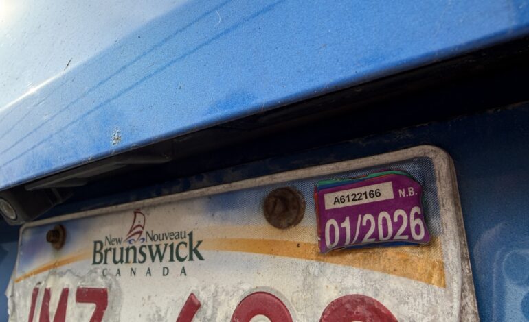 N.B. governments moves to eliminate motor vehicle stickers