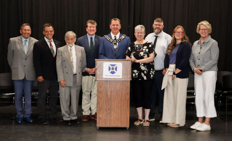 Saint Andrews council sworn in, select new deputy mayor